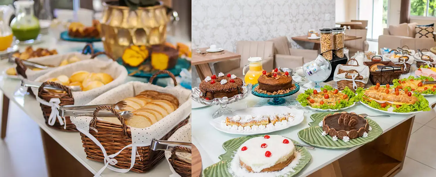 Café da manhã do Hotel Boutique em Campos do Jordão - Just Real Moms