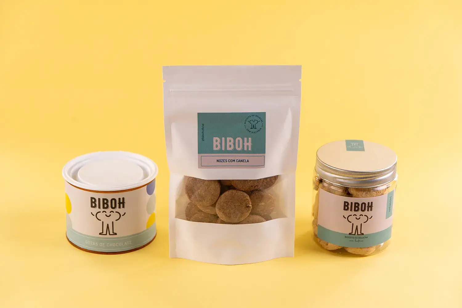 Embalagens da Biboh, Biscoito ou Bolacha