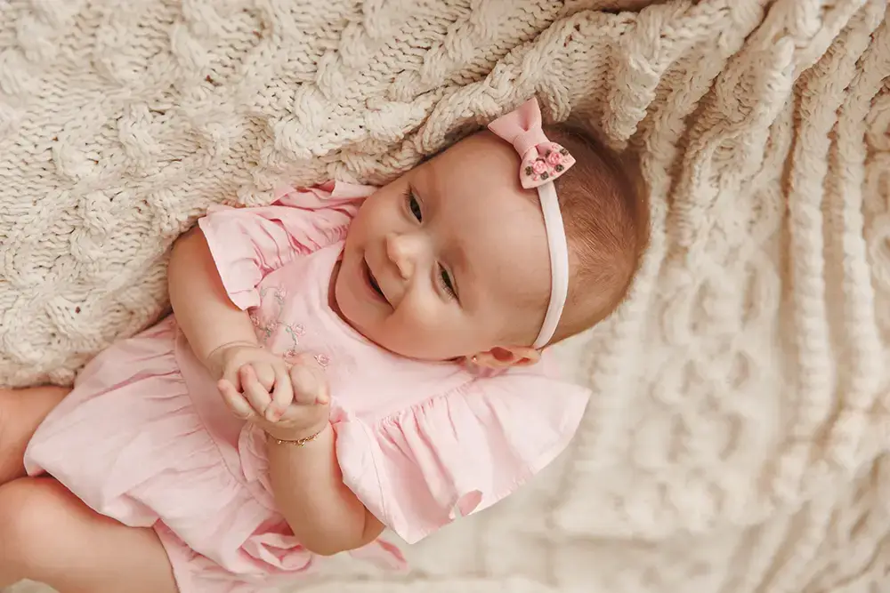 Faixa de recém nascido da Lacos Blush