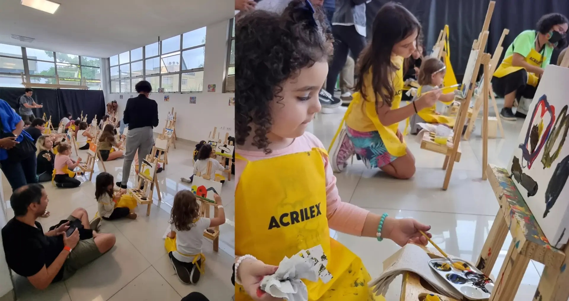 Crianças em oficia de arte no Museu - Just Real Moms