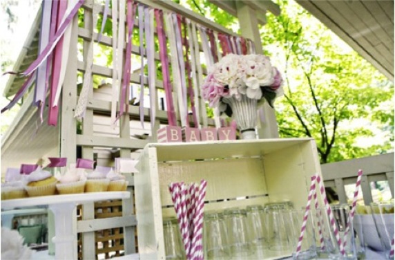 Vintage Baby Girl Shower