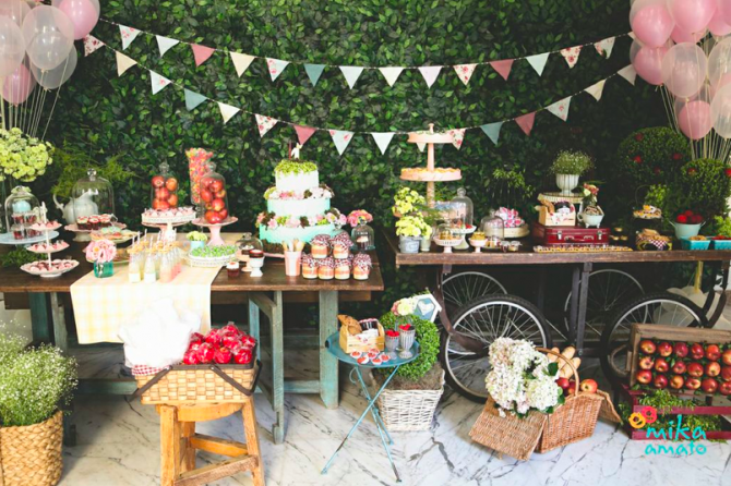 Festa de 1 ano da Ana Helena: tema Picnic