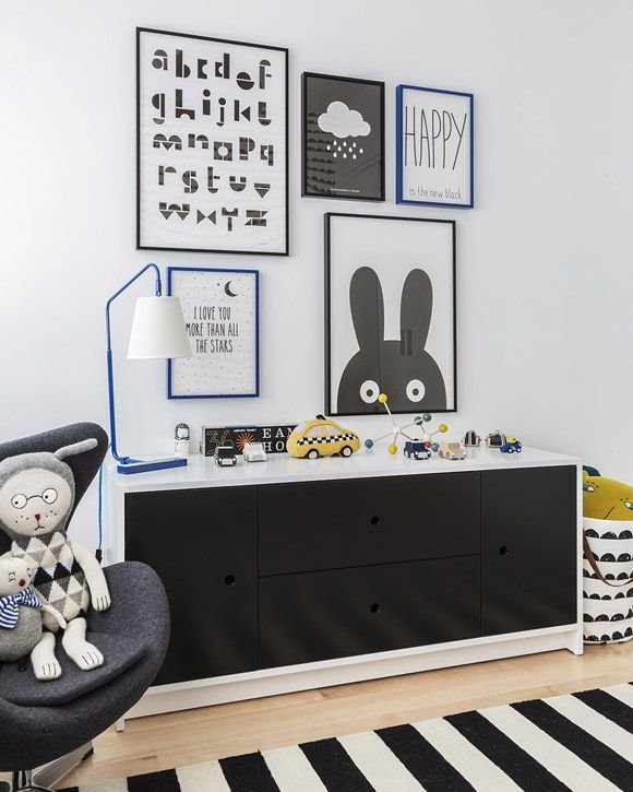 Quarto infantil preto e branco - Just Real Moms