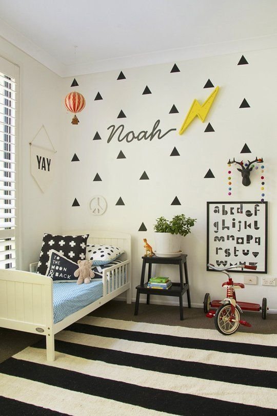 Quarto infantil preto e branco - Just Real Moms