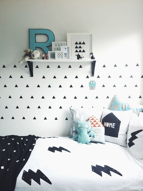 Quarto infantil preto e branco - Just Real Moms