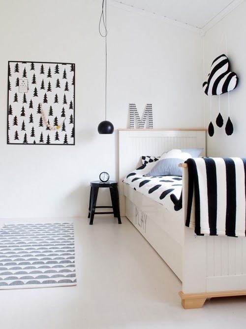 Quarto infantil preto e branco - Just Real Moms
