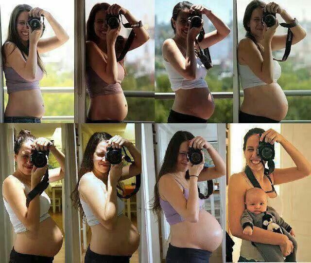 Ideias de fotos para acompanhar a gravidez - Just Real Moms