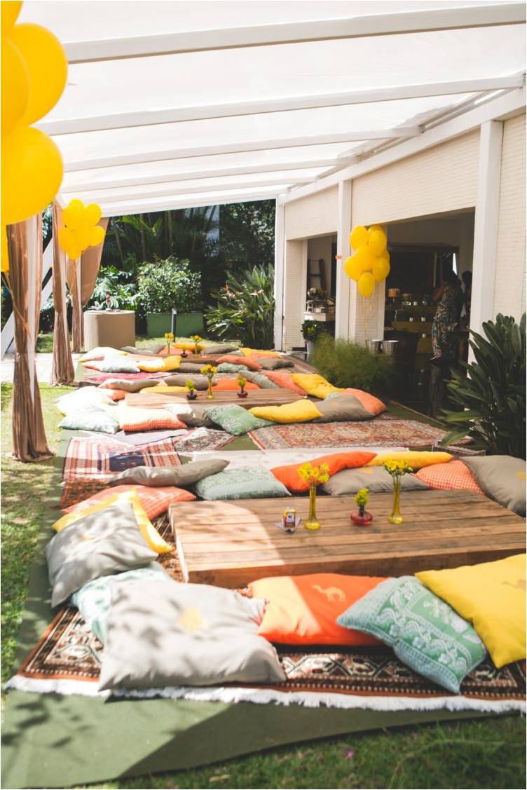 Festa com decoração temática de sheik das arábias para crianças