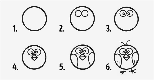 10 desenhos fáceis com círculos para fazer com as crianças!