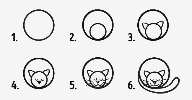 10 desenhos fáceis com círculos para fazer com as crianças!