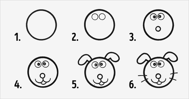 10 desenhos fáceis com círculos para fazer com as crianças!