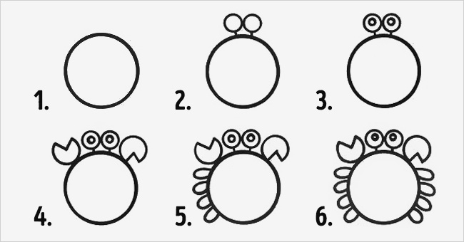10 desenhos fáceis com círculos para fazer com as crianças!