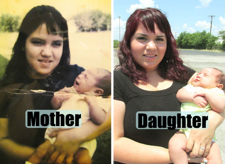 filhos idênticos aos pais quando tinham sua idade - Just Real Moms