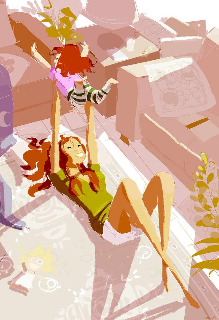 15 ilustrações lindas mostram o dia a dia de quem te filhos