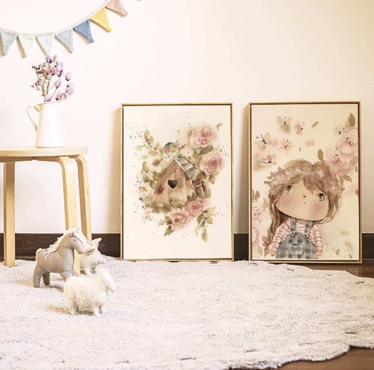 Just Real Moms Quartos Infantis Ilustrações Decorativas Lu Simão Abê Studio Quadros