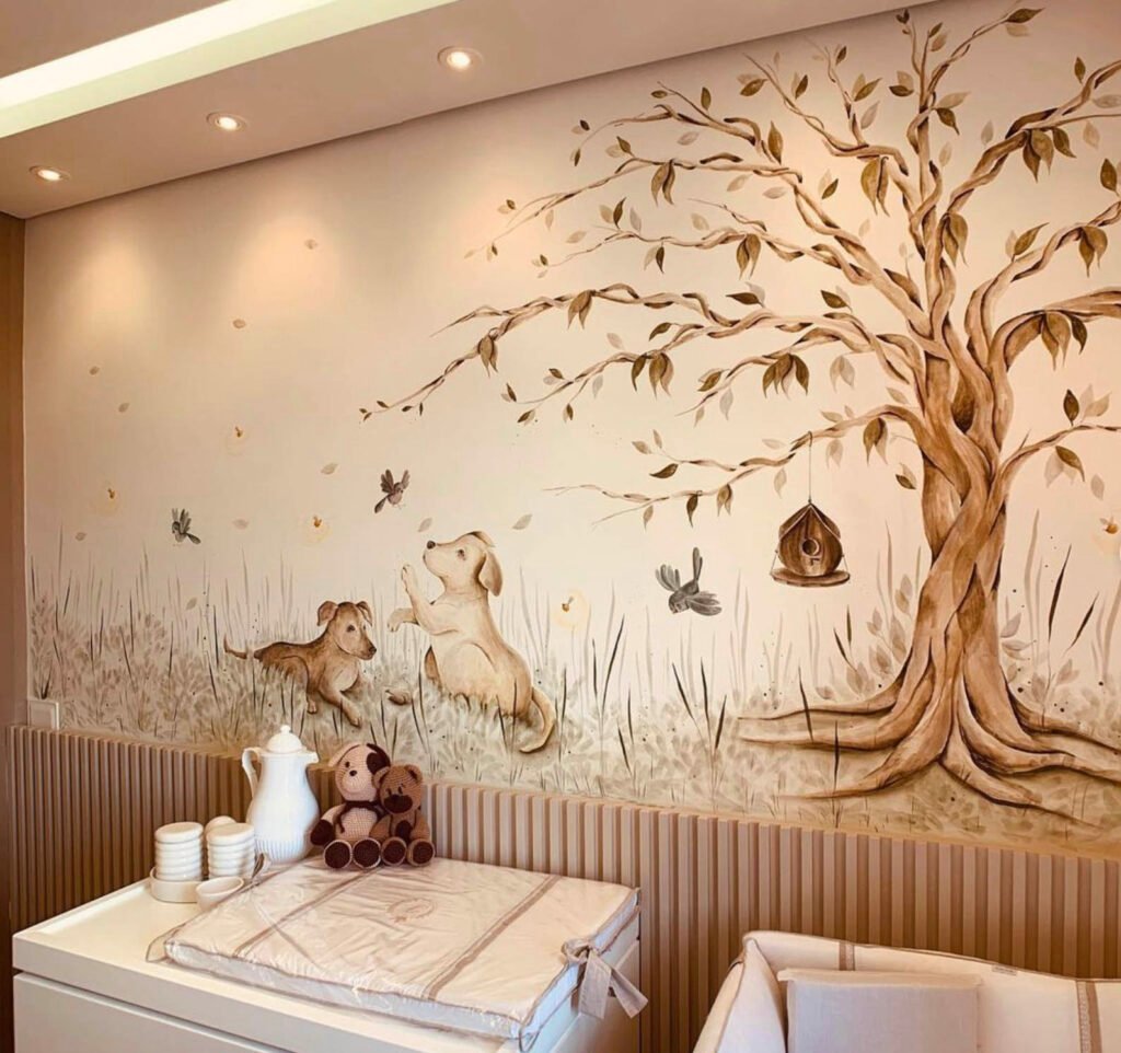 Just Real Moms Quartos Infantis Ilustrações Decorativas Studio Rembrandt Arvore