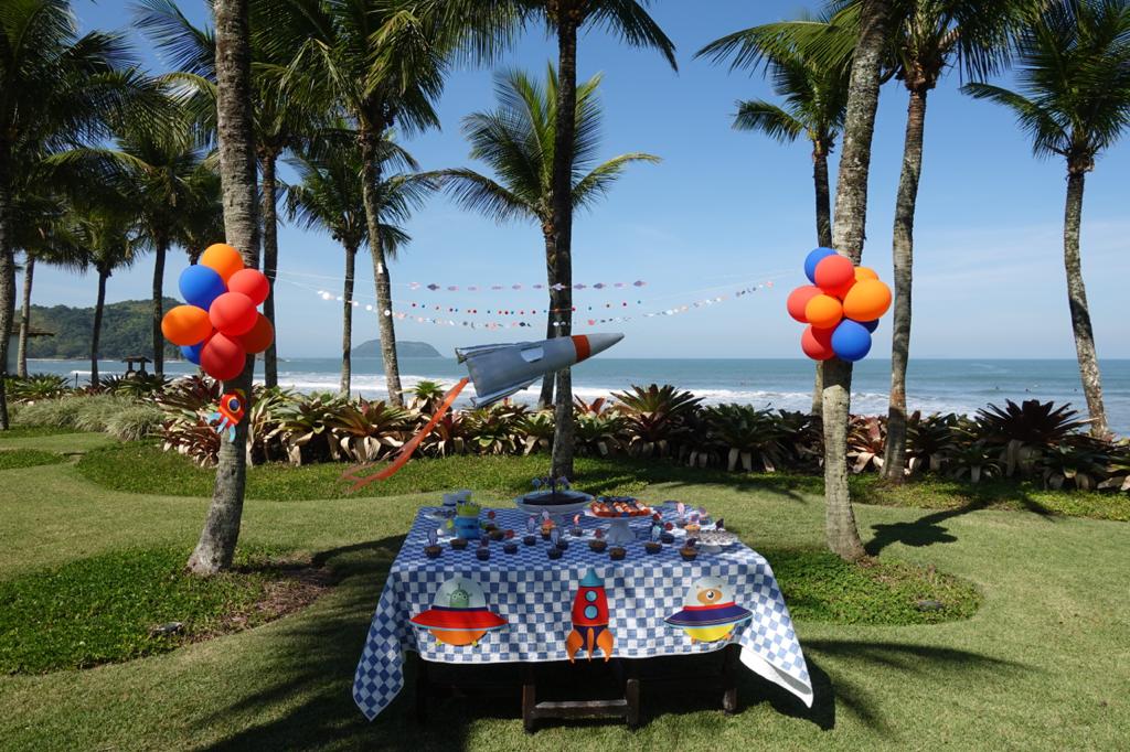 Just Real Moms Festa Infantil na Praia Tema Espaço