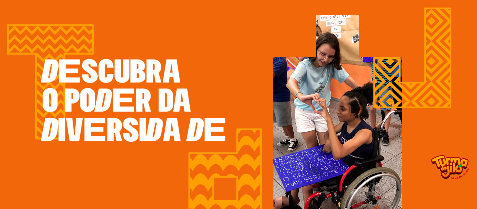 Turma do Jiló Inclusão Diversidade ONGs Flyer Just Real Moms