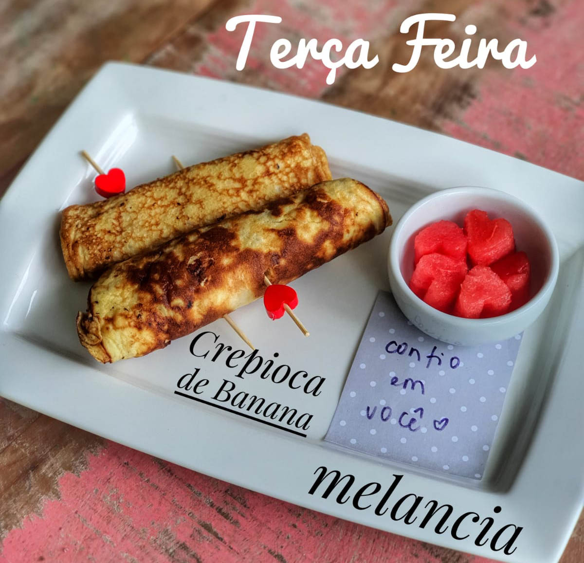 Cardápio de 5 Opções de Lancheira dos Filhos Crepioca de Banana Just Real Moms