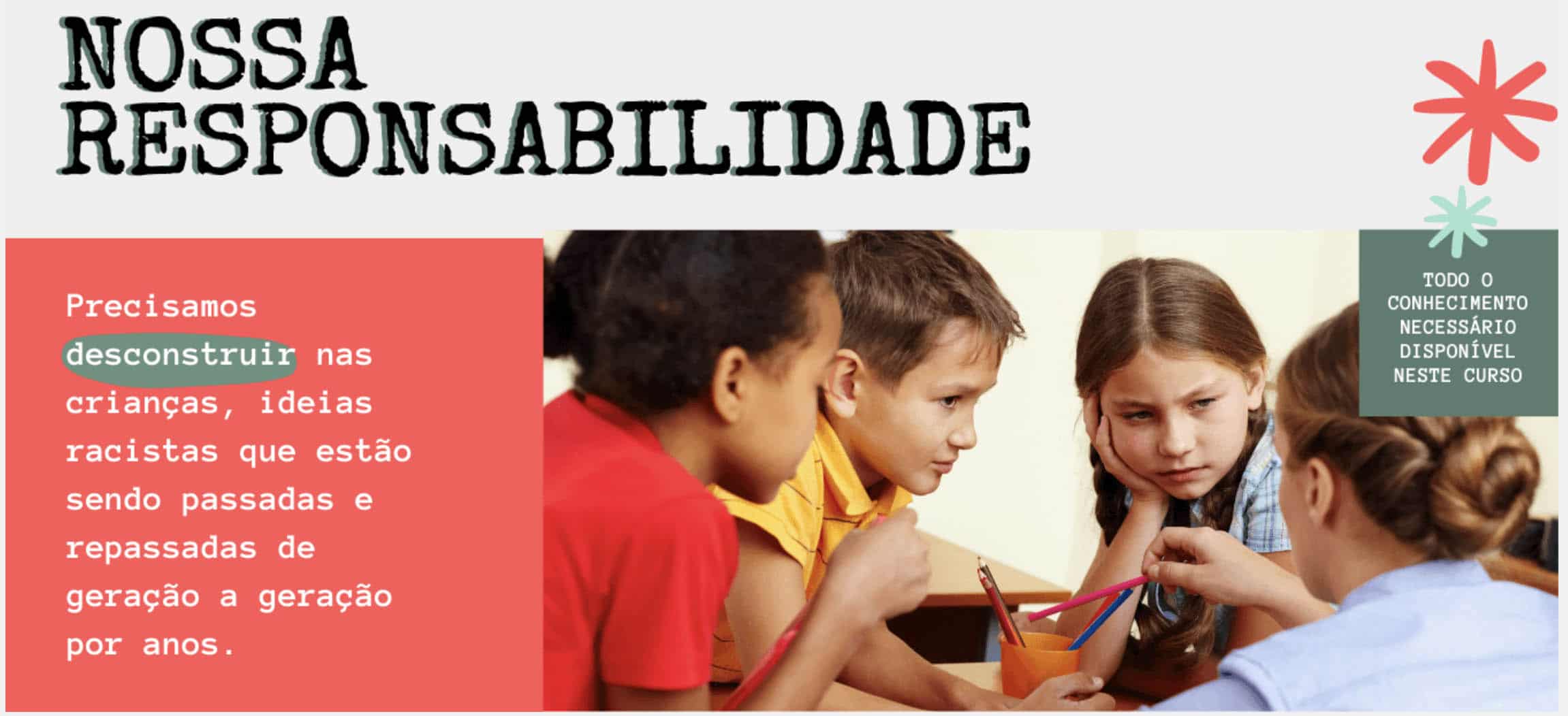 Responsabilidade Social Curso Ser Criança Antirracista Paula Batista Just Real Moms