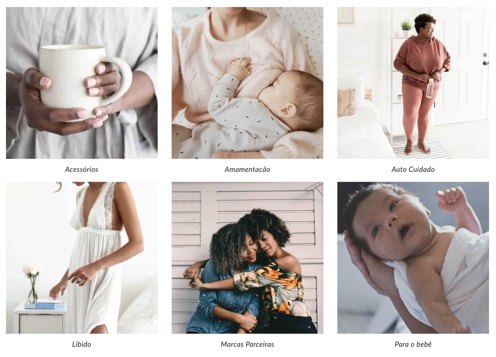 Tipos de Produtos Mama Mais Just Real Moms