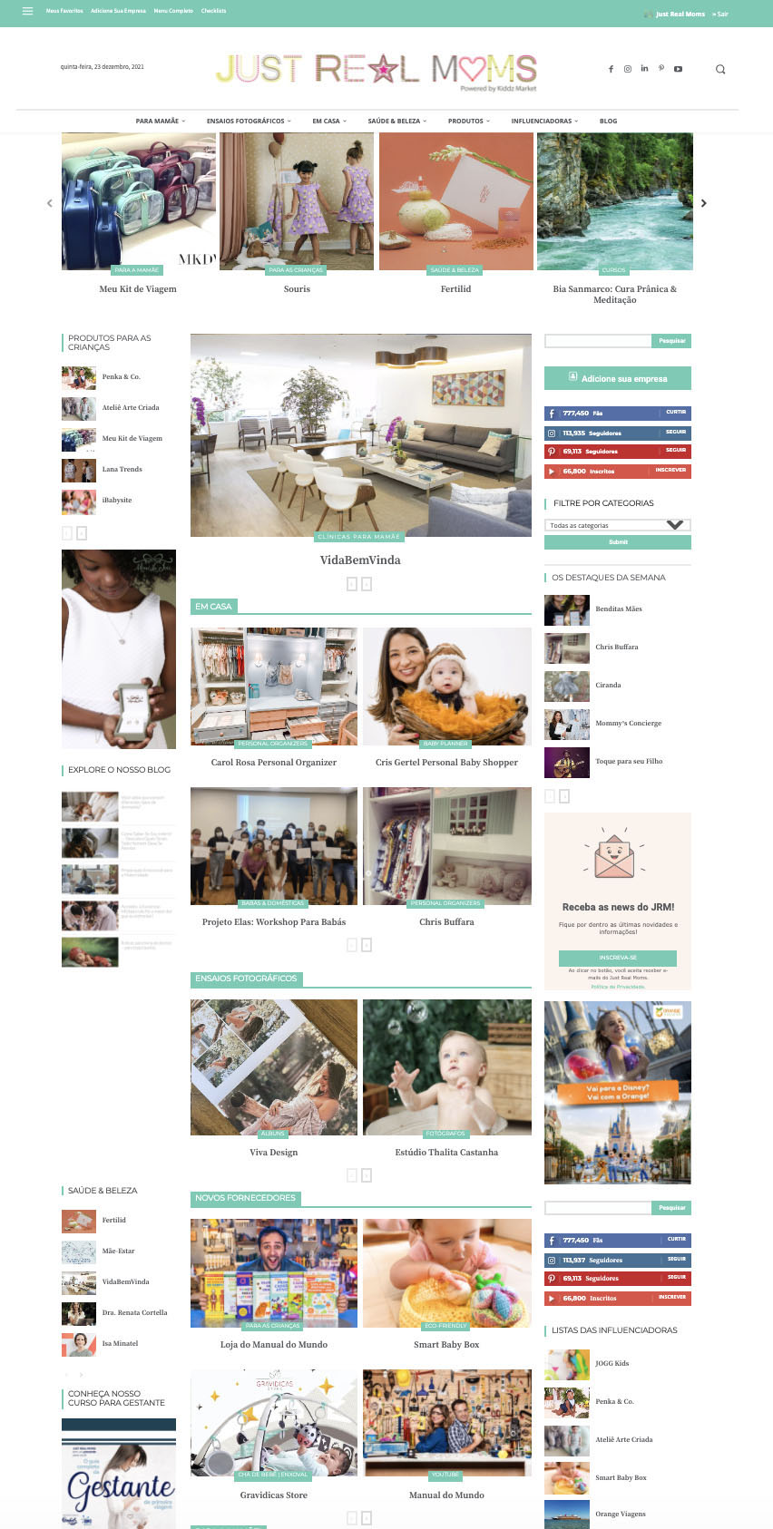 Guia de Fornecedores Produtos Serviços Materno Infantil Homepage Just Real Moms
