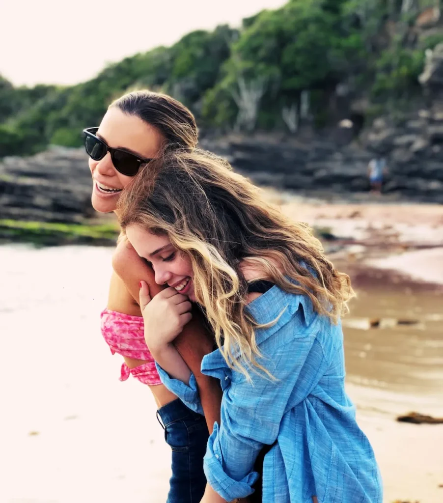 Maria Klien e sua filha Valentina adolescente