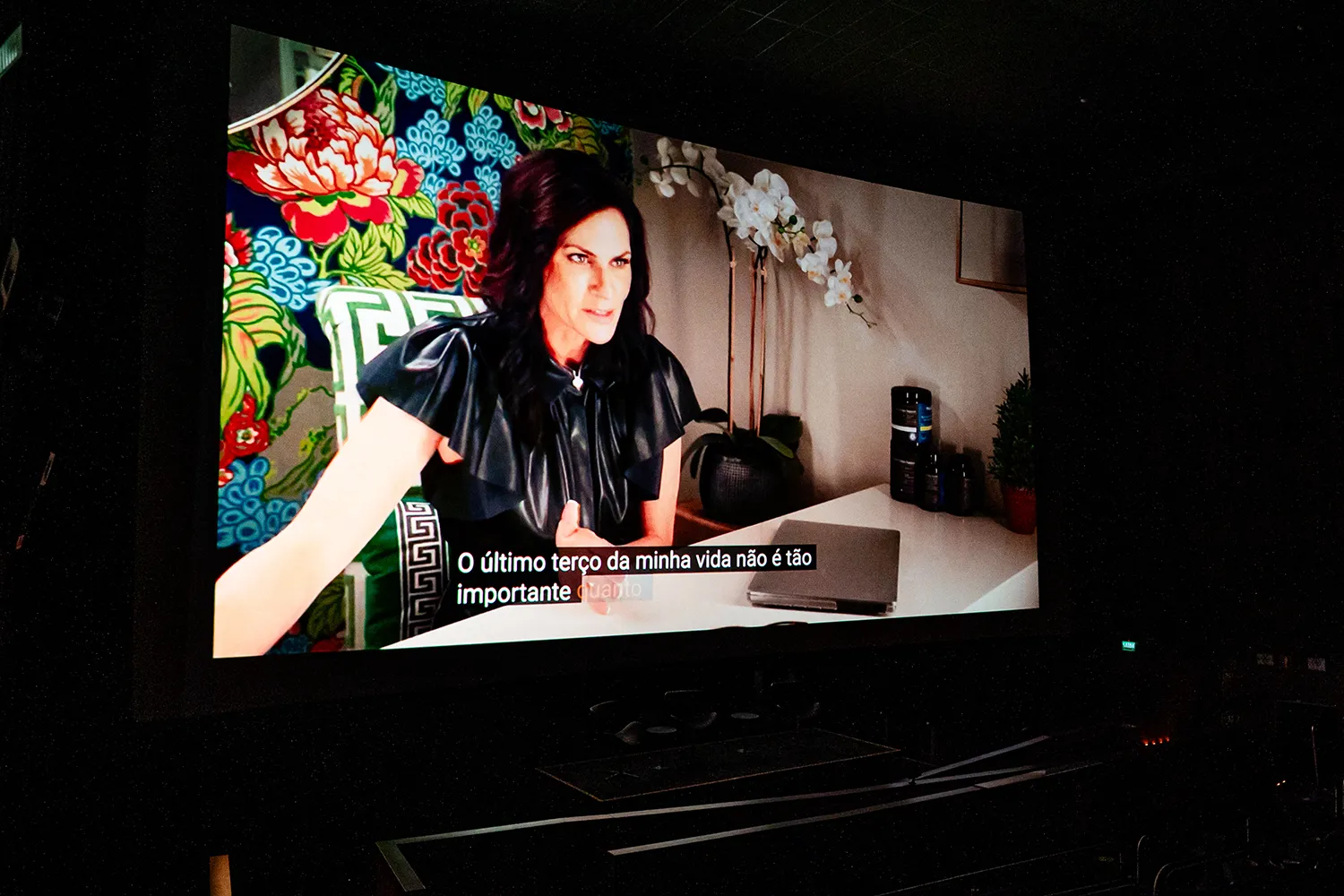 Cena do The M Factor, documentário americano sobre Menopausa no Cinépolis do JK Iguatemi