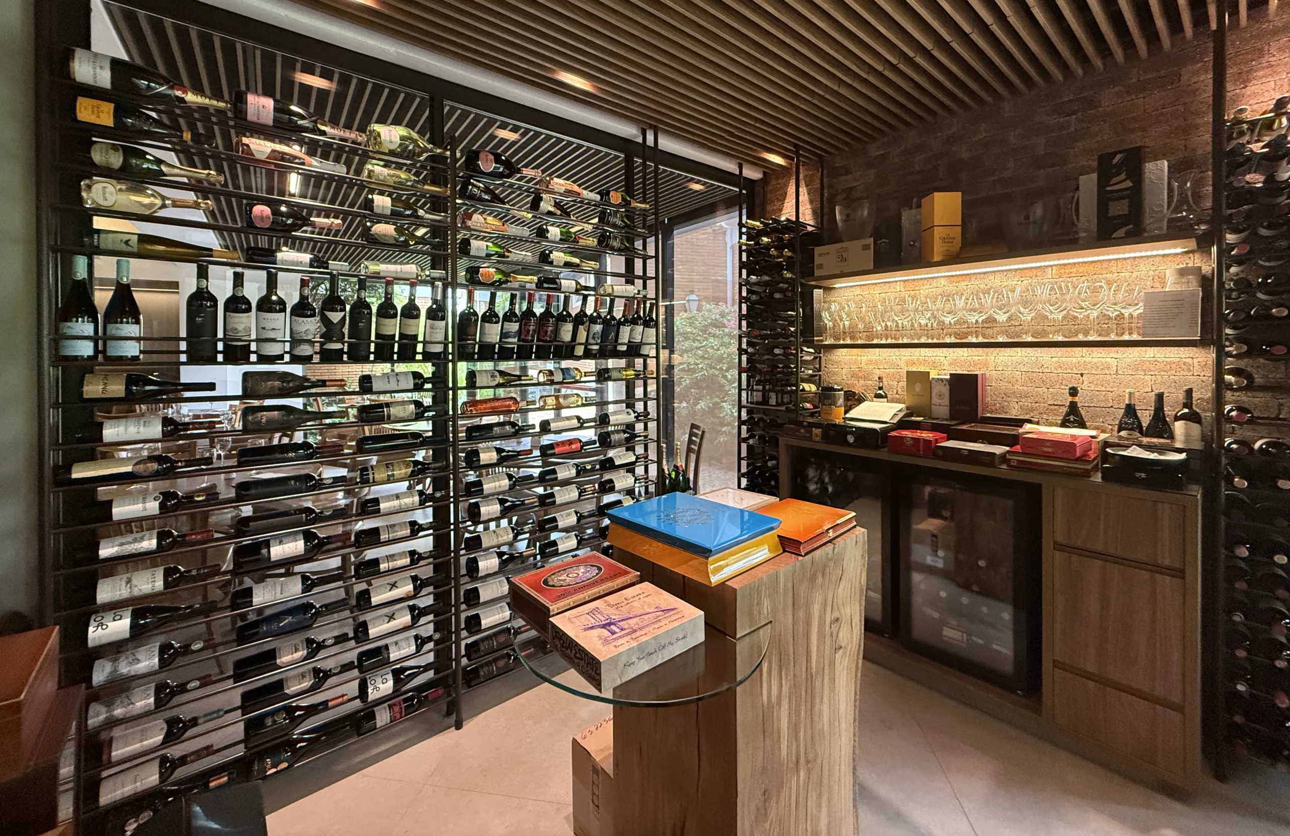 Adega de vinhos do Hotel JP Ribeirão Preto Resort & Convenções