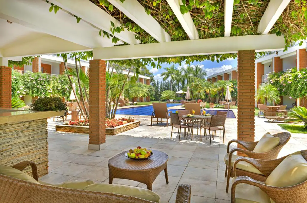 Areas externas de lazer do Hotel JP Ribeirão Preto Resort & Convenções