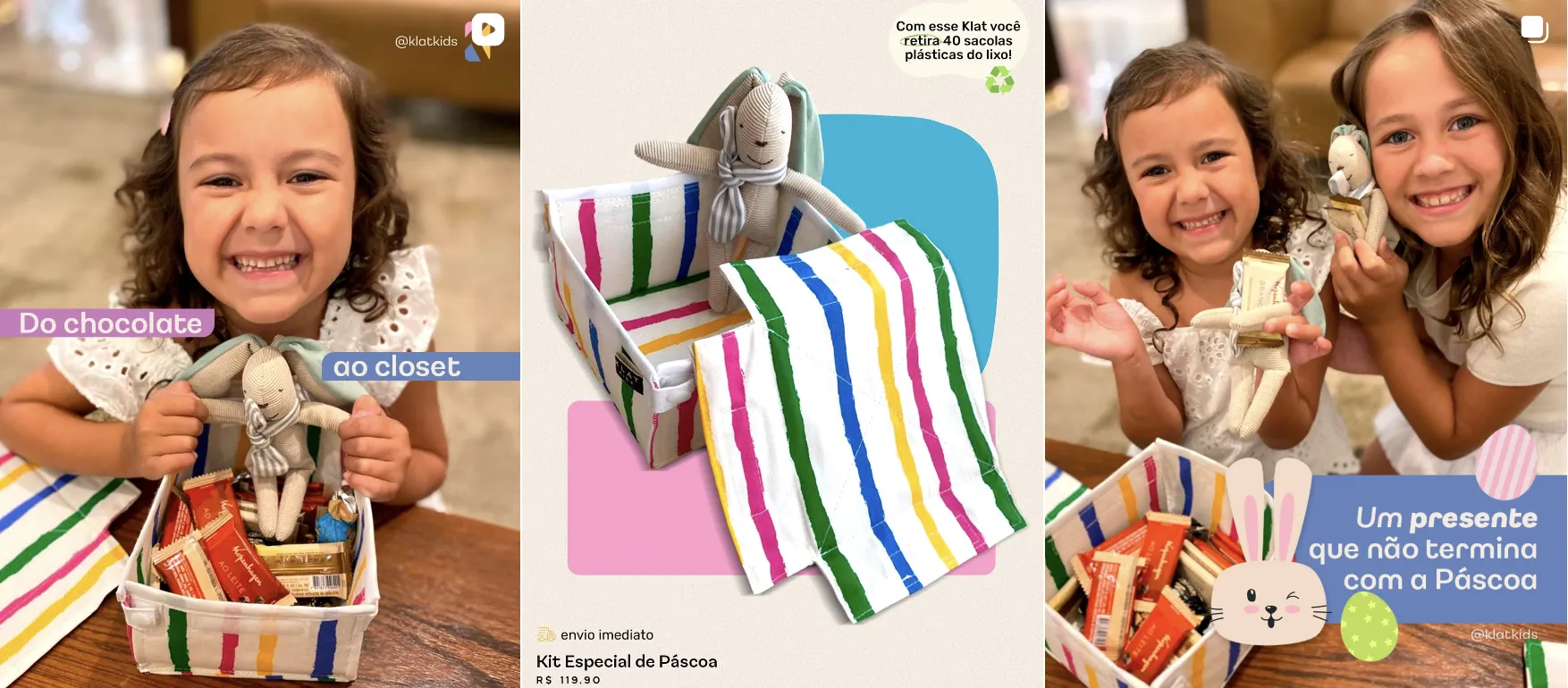 Kit Organizador Klat Kids para Páscoa 2026