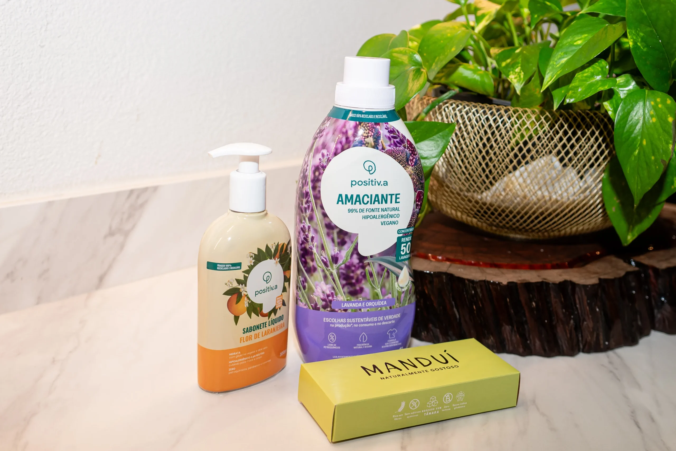 Gift Bags com Positiv.a e Manduí no evento de Inteligência Artificial das Mães da Pracinha da Vila Nova Conceição e Just Real Moms