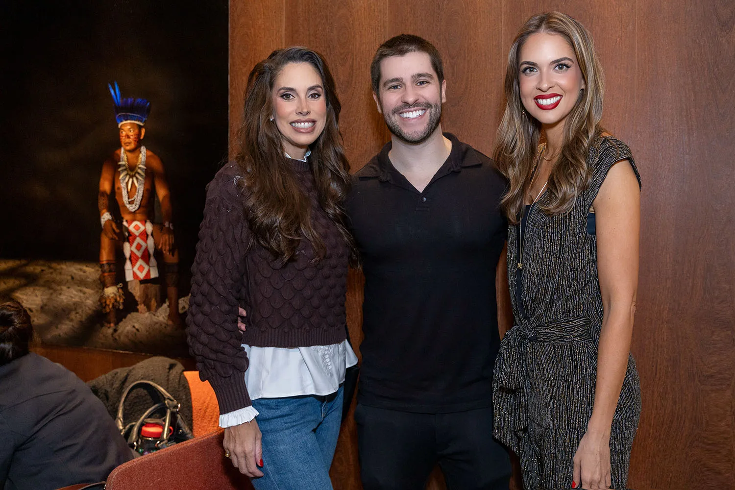 Carolina Righetto da Sono Com Sono, com Fê Paronetto e Ale Capella no lançamento do High Connection