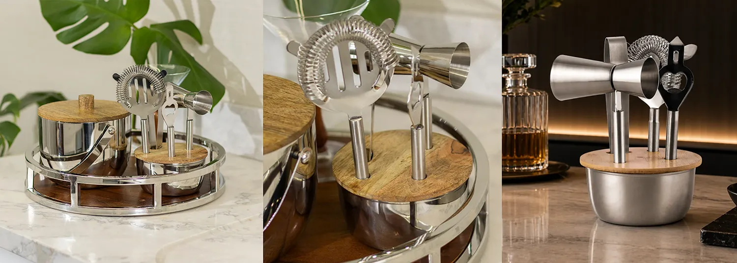 Cacá Saadi - Kit Bar Inox com 5 Peças