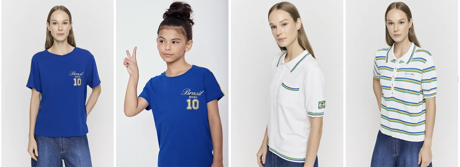 Mixed - Camisetas Copa do Mundo