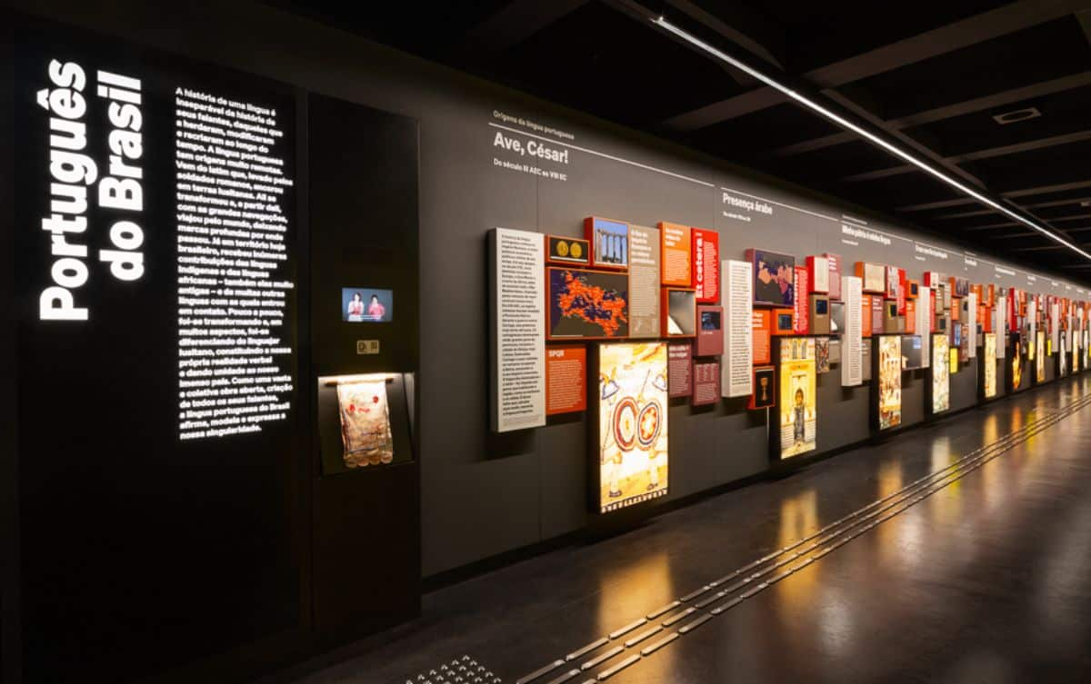 museu da língua portuguesa conta com diferentes atrações referentes ao português
