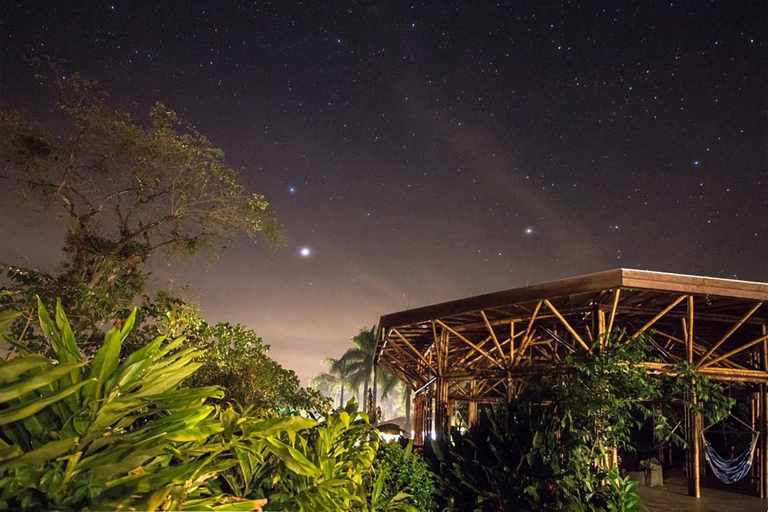 Céu estrelado no Banana Bamboo EcoResort