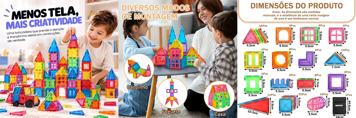 Bloco Magnético - BrinKids