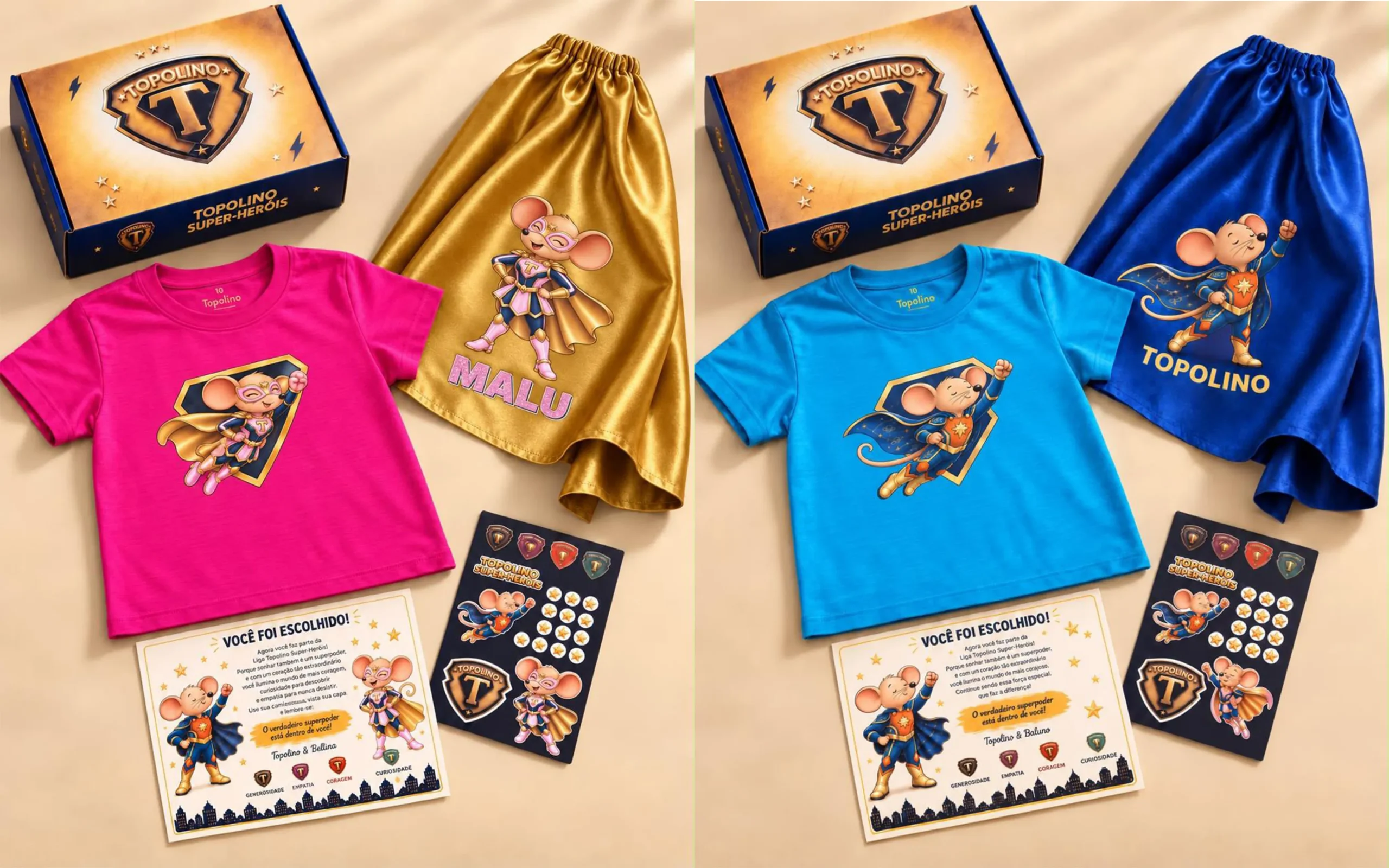 Kit Super-Heróis - Topolino Bambini