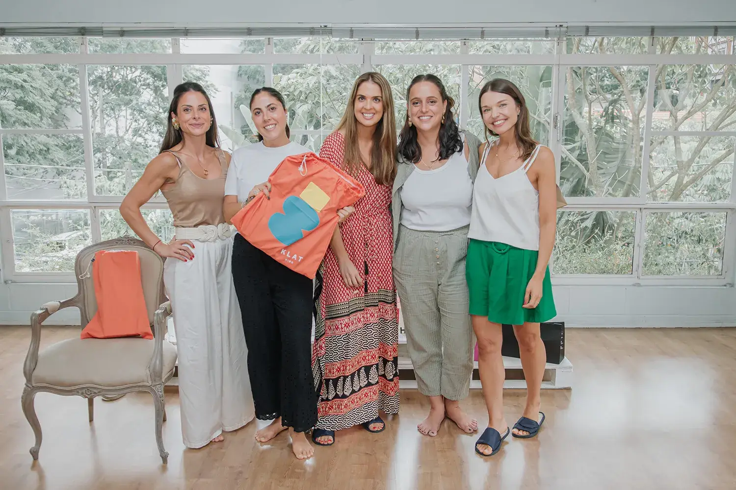 Sorteio da Klat Kids de organizadores no evento do Just Real Moms