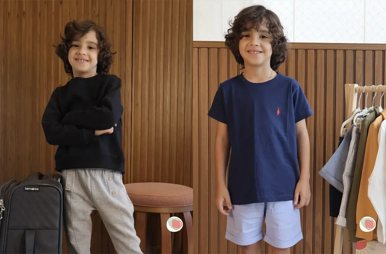 Polo Infantil e malha Caca e Lili