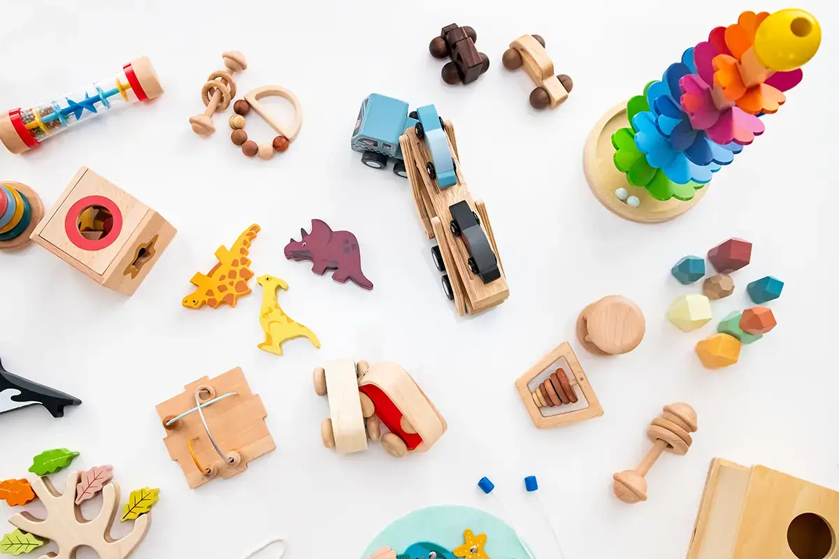 kit aberto de brinquedos educativos para aluguel mensal