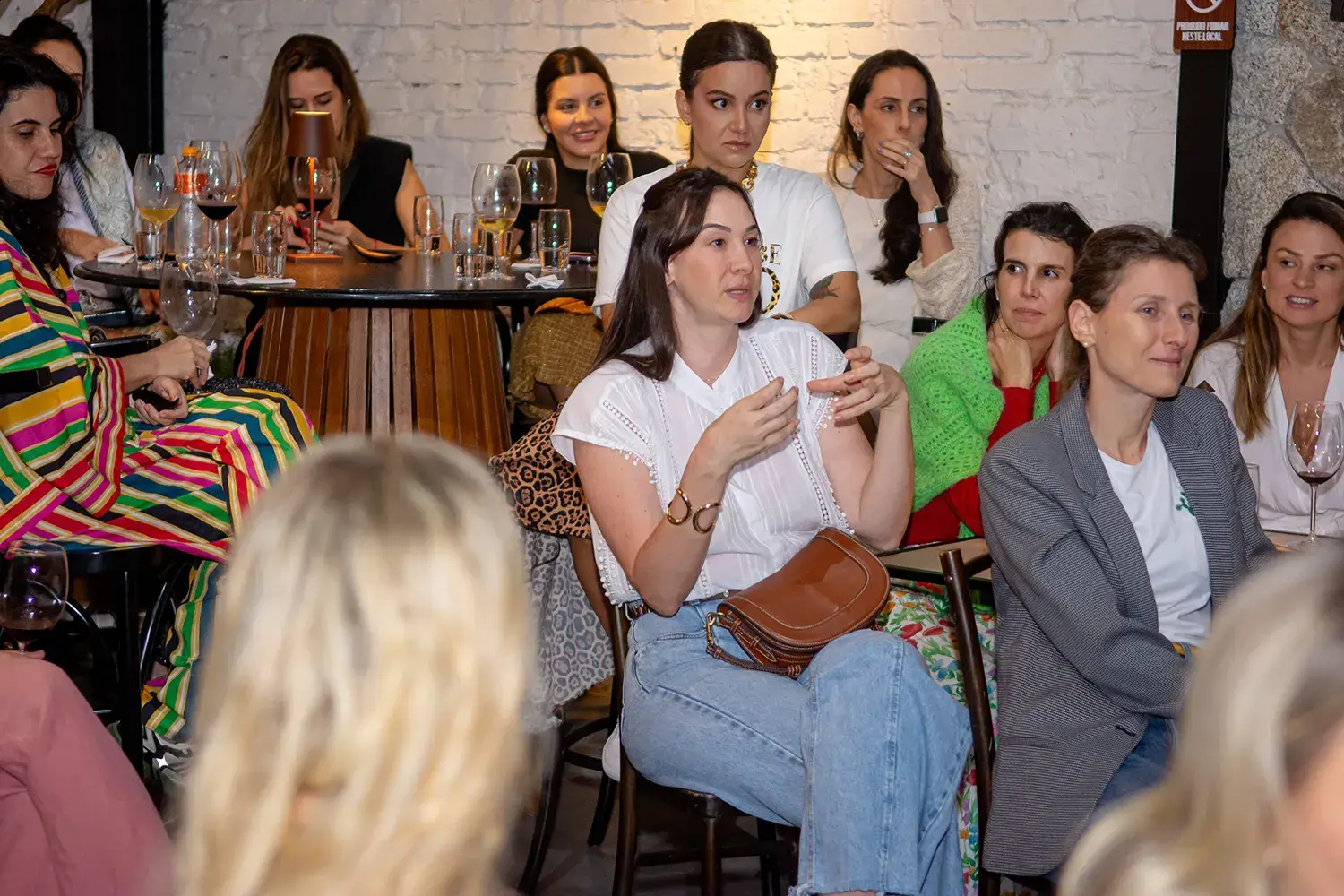 Ana Kohn no Petit Comité do Just Real Moms - Talk com Isa Minatel para Mães da Pracinha da Vila Nova Conceição
