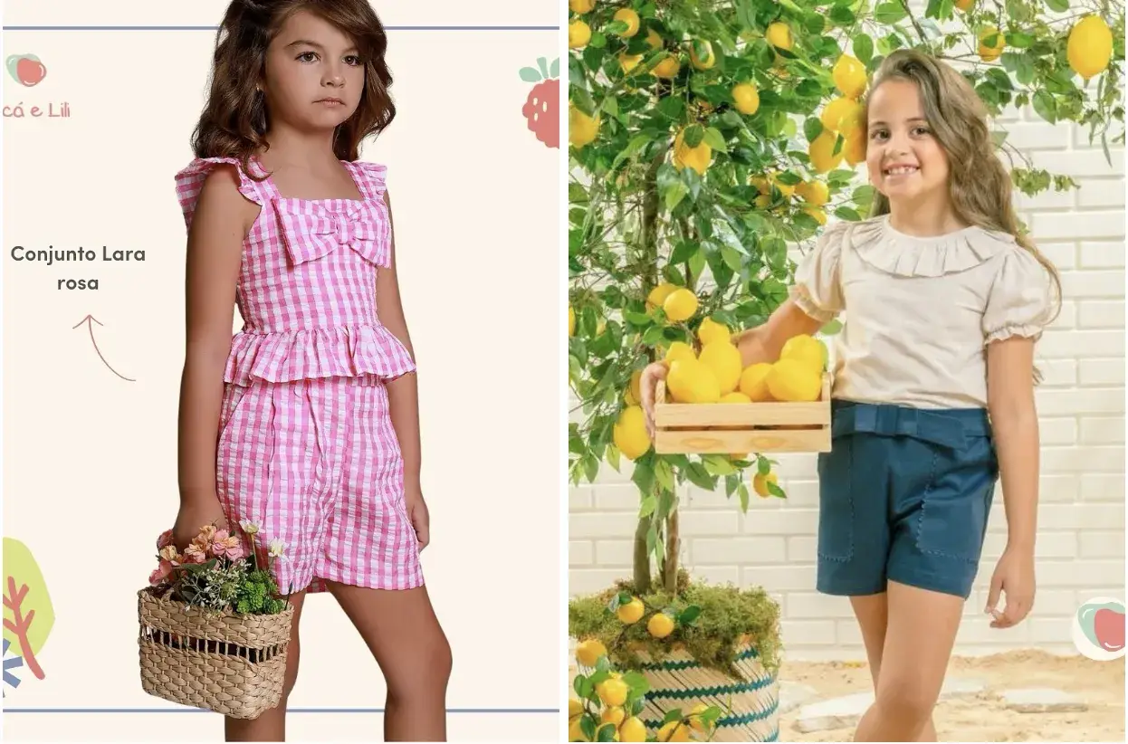 Moda Infantil Feminina Caca e Lili