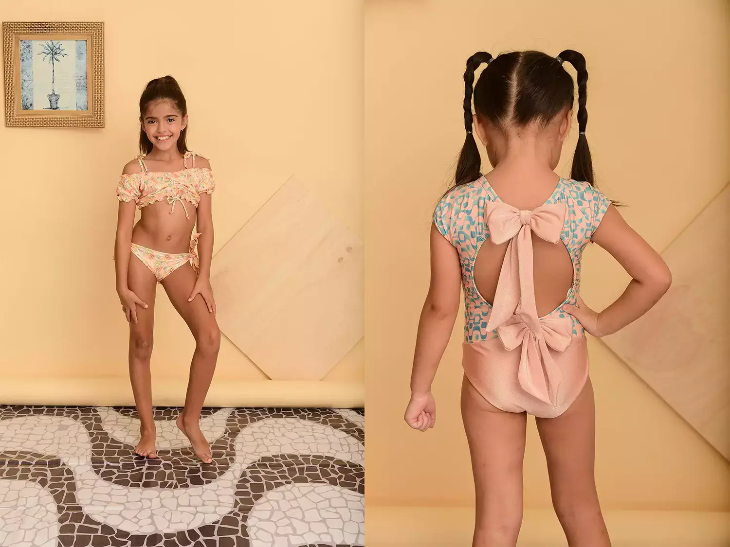 Maio Biquini Moda Praia Infantil Feminina Starfish Just Real Moms
