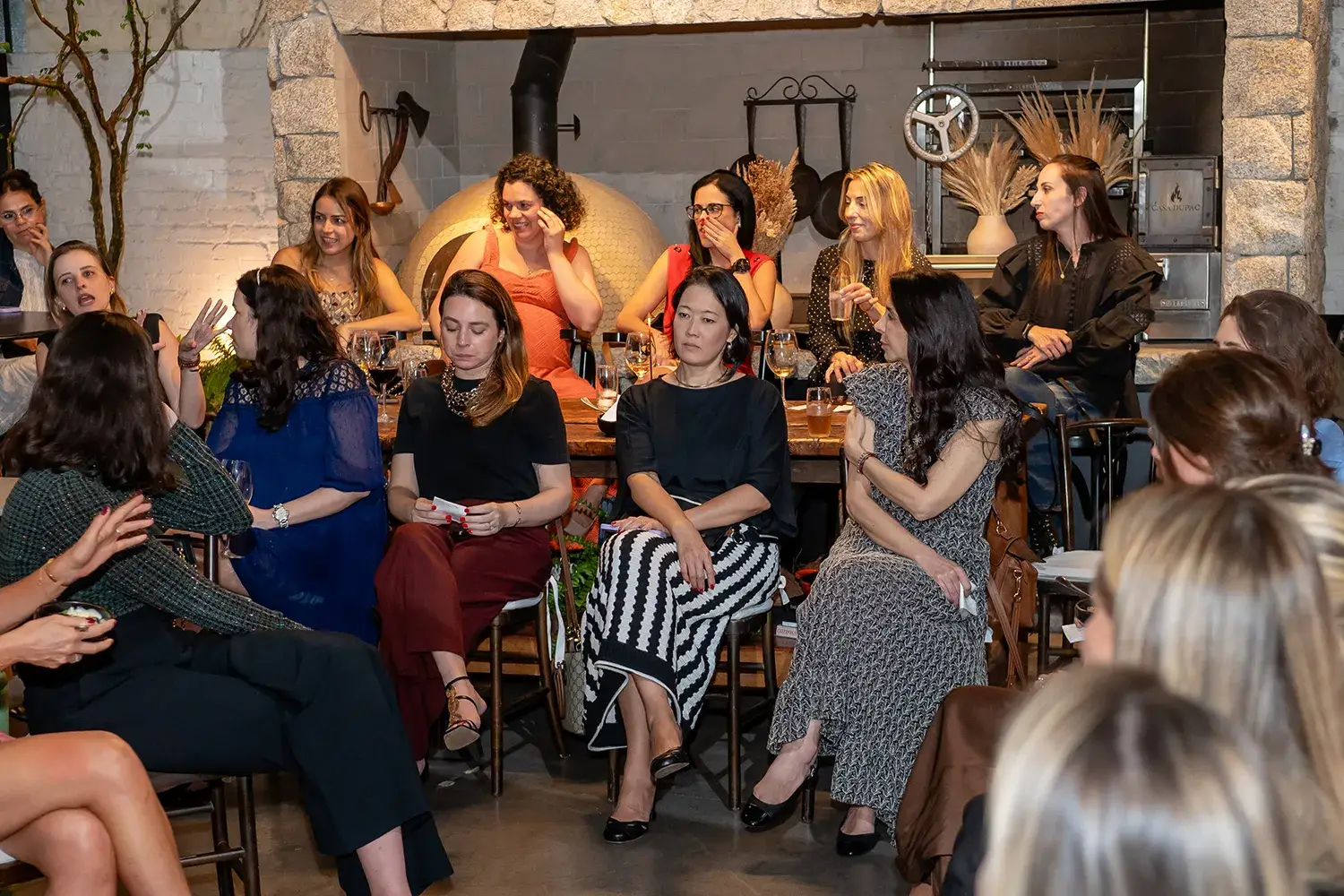 Convidadas durante talk no Petit Comitê com as Mães da Pracinha da Vila Nova Conceição, na Casa DUPAC, com tema de menopausa - Just Real Moms