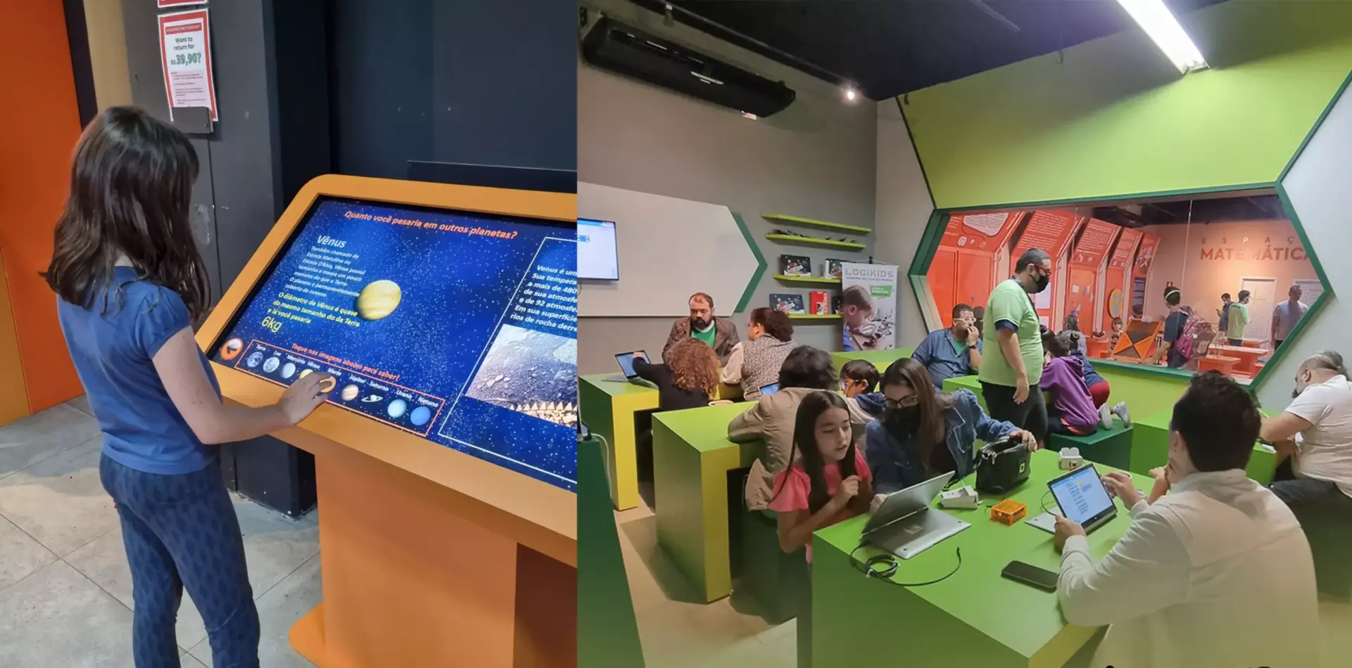 Crianças em um passeio no museu com atividades de ciência e tecnologia - Just Real Moms