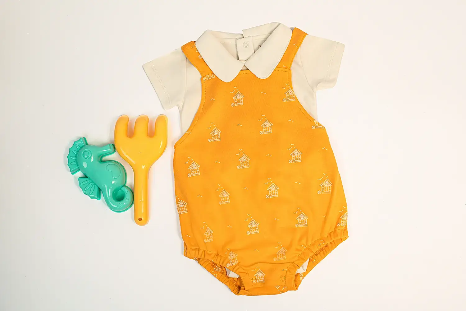 Macacão amarelo da Bambini Per Bambini